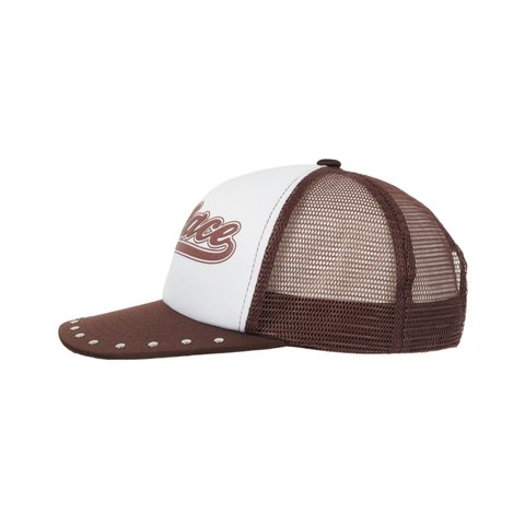 SCRIPT MESH BACK 5-PANEL BROWN