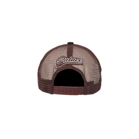 SCRIPT MESH BACK 5-PANEL BROWN
