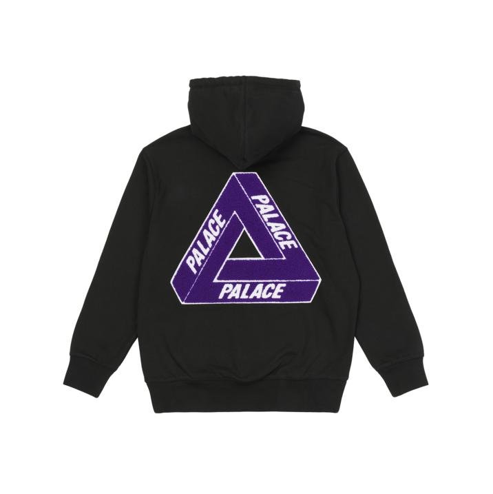 TRI-CHENILLE HOOD BLACK