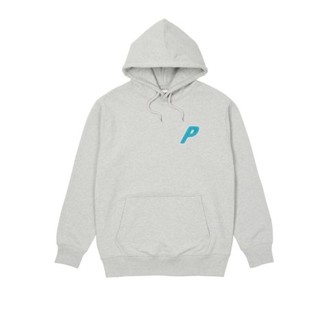 Palace TRI-CHENILLE HOOD LIGHT GREY MARL - Colorway