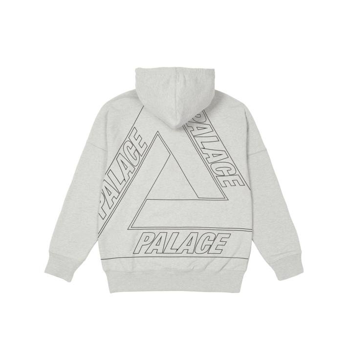JUMBO TRI-FERG DROP SHOULDER HOOD GREY MARL