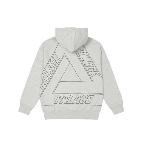 JUMBO TRI-FERG DROP SHOULDER HOOD GREY MARL