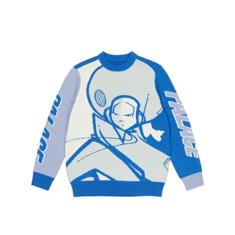 Palace PALACE ZOMBY KNIT BLUE - Colorway