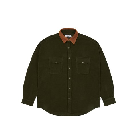 Palace MOLESKINE SHIRT OLIVE - Colorway