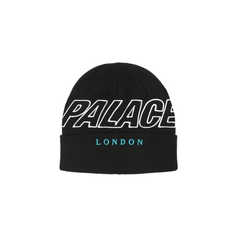 Palace P-LONDON BEANIE BLACK - Colorway