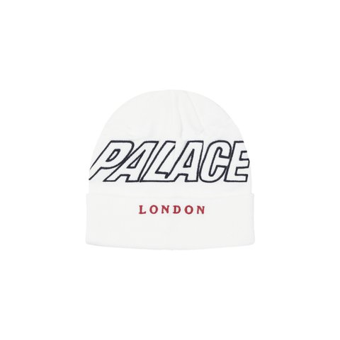 Palace P-LONDON BEANIE WHITE - Colorway