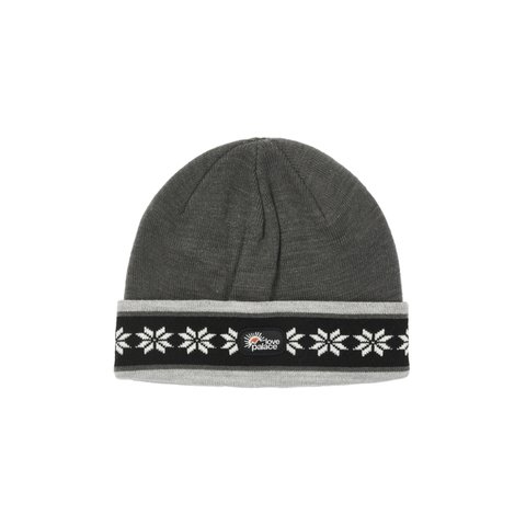 Palace LOVE PALACE SNOWFLAKE BEANIE DARK GREY MARL - Colorway
