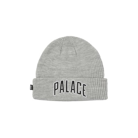 Palace ARCH LOGO BEANIE LIGHT GREY MARL - Colorway