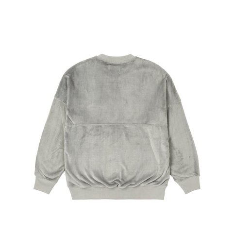 FLEECE POCKET DROP SHOULDER CREW MUSHROOM