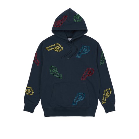 Palace EYELET P HOOD NAVY - Colorway