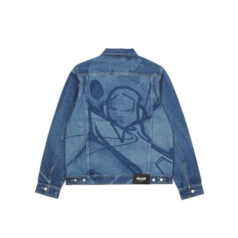 PALACE ZOMBY DENIM JACKET STONE WASH