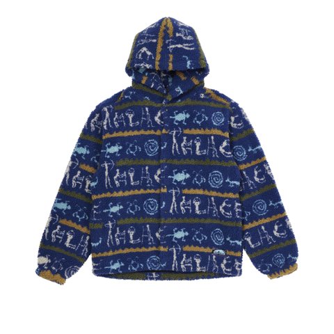 Palace NEIN ELECTRICITY FLEECE BLUE - Colorway