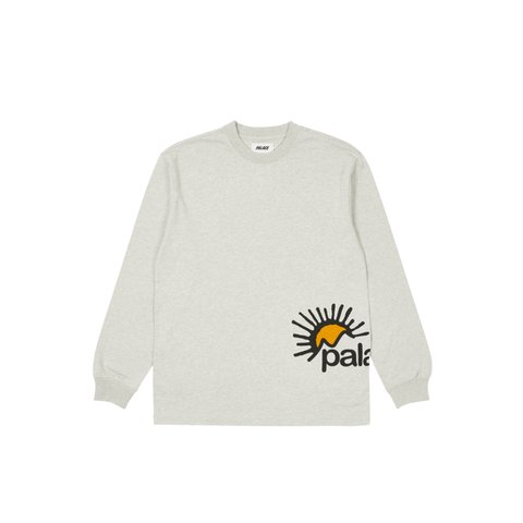 Palace LOVE PALACE LONGSLEEVE GREY MARL - Colorway