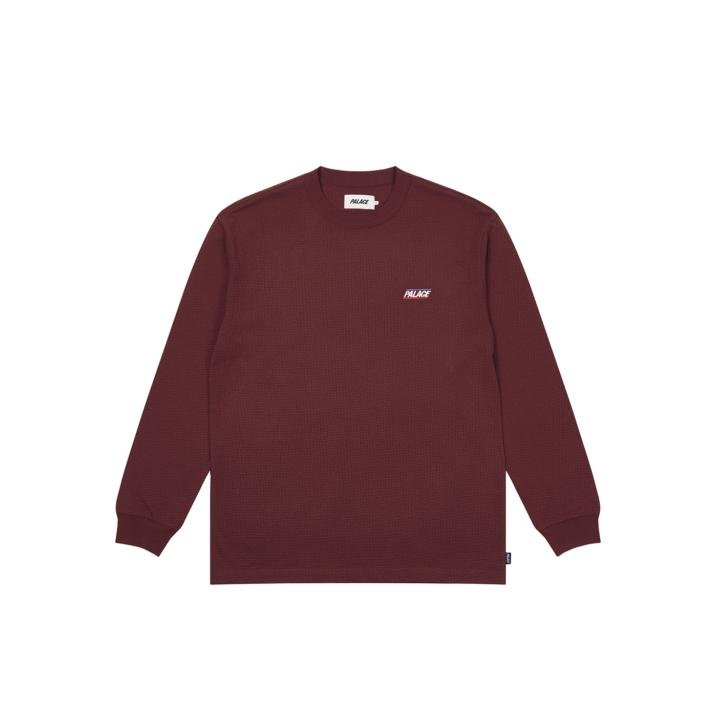 WAFFLE LONGSLEEVE BURGUNDY