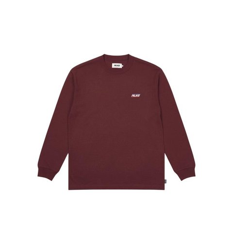 WAFFLE LONGSLEEVE BURGUNDY
