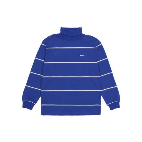 Palace STRIPED TURTLENECK BLUE - Colorway