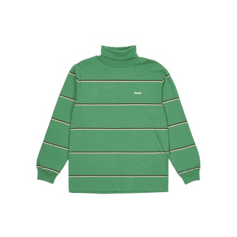 Palace STRIPED TURTLENECK GREEN - Colorway