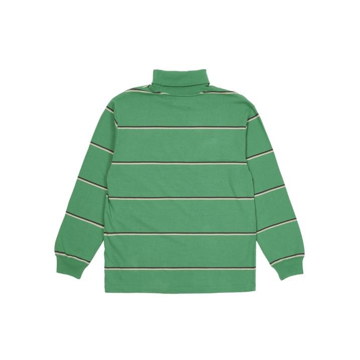 STRIPED TURTLENECK GREEN