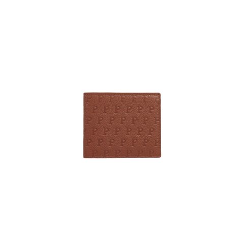 Palace P EMBOSSED BILLFOLD WALLET BROWN - Colorway