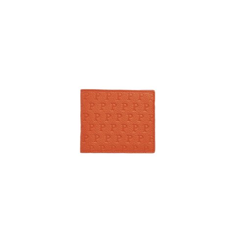 Palace P EMBOSSED BILLFOLD WALLET ORANGE / RED - Colorway