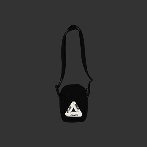 Palace CORDURA DOUBLE DIAMOND SHOT BAG BLACK - Colorway