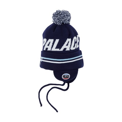 Palace CITY EARFLAP BEANIE NAVY - Colorway