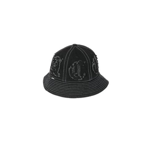 LIQUE DENIM BUCKET HAT BLACK