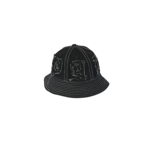 Palace LIQUE DENIM BUCKET HAT BLACK - Colorway