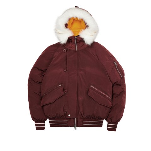 Palace P-2B SHORT PARKA BURGUNDY - Colorway