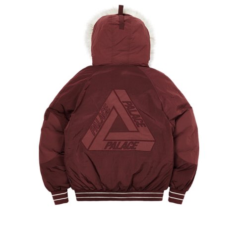 Palace P-2B SHORT PARKA BURGUNDY - Colorway
