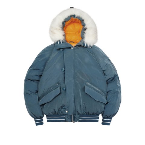 Palace P-2B SHORT PARKA BLUE - Colorway