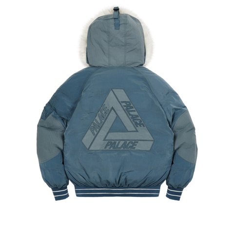 Palace P-2B SHORT PARKA BLUE - Colorway