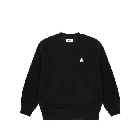 Palace POLAR FLEECE SOFAR CREW BLACK - Colorway