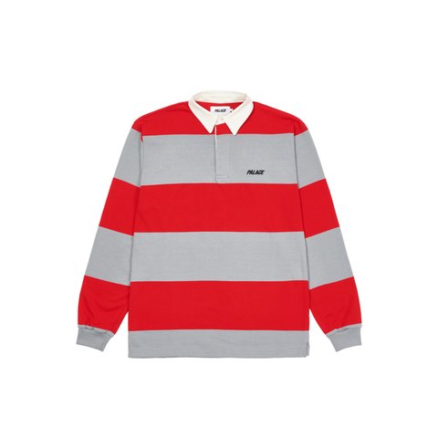 STRIPED RUGBY RED / GREY