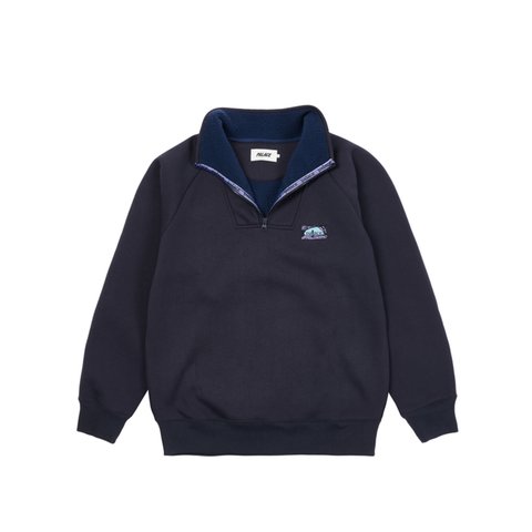 Palace BONDED FLEECE 1/4 ZIP NAVY - Colorway