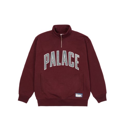 Palace 1/4 ZIP FUNNEL WINE - Colorway
