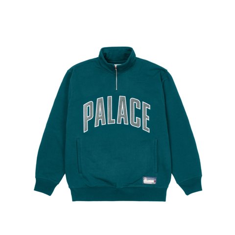 Palace 1/4 ZIP FUNNEL GREEN - Colorway