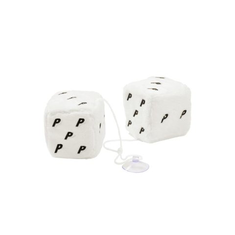 Palace FUZZY HANGING DICE WHITE