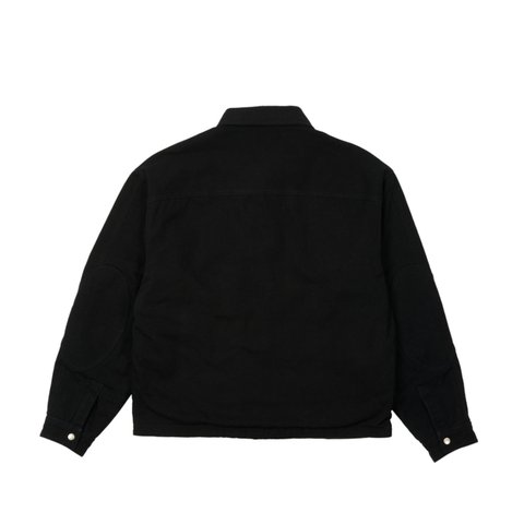 Palace REVERSIBLE CANVAS FLEECE JACKET BLACK / BLACK - Colorway