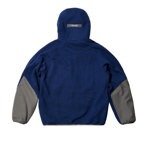 Palace THERMA HOODED FLEECE JACKET BLUE