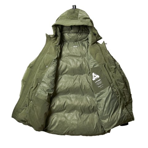 Palace P-3B BAFFLE PARKA OLIVE - Colorway