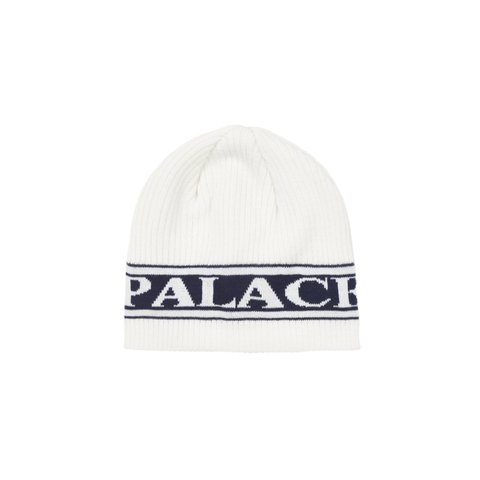 Palace PALACE JEANS NEIN CUFF BEANIE WHITE - Colorway