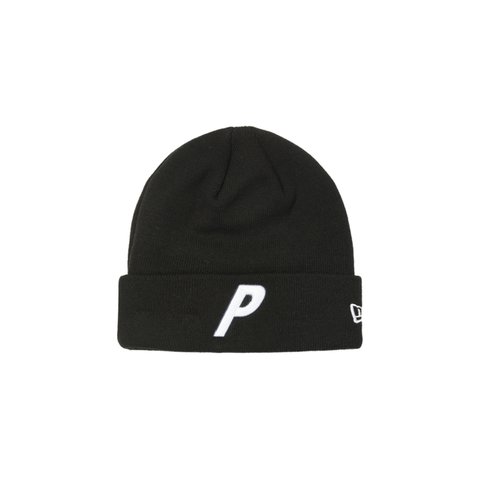 Palace NEW ERA P BEANIE BLACK - Colorway