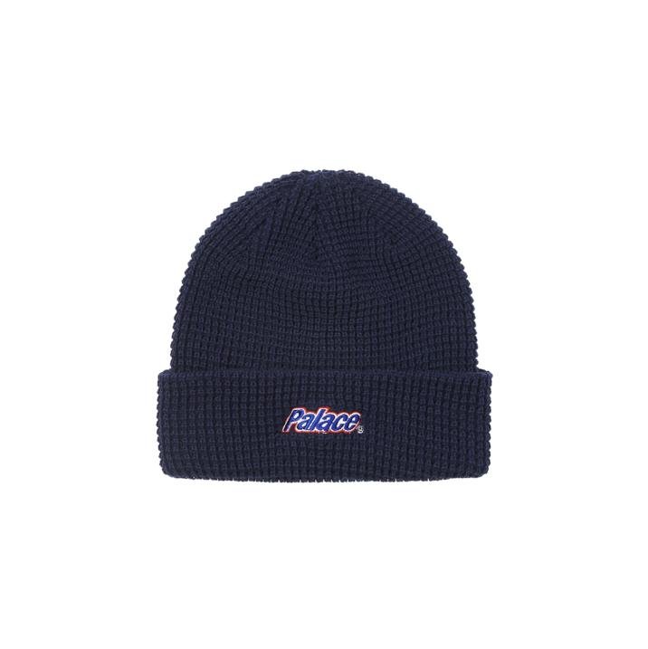 LOWERCASE FONT BEANIE NAVY