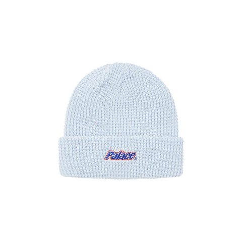 Palace LOWERCASE FONT BEANIE LIGHT BLUE