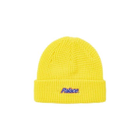 Palace LOWERCASE FONT BEANIE YELLOW
