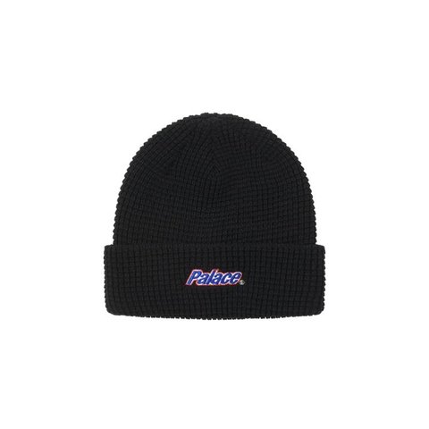 Palace LOWERCASE FONT BEANIE BLACK