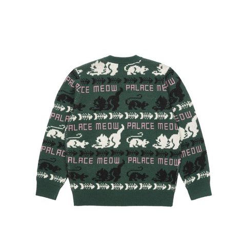 Palace MEOW MEOW KNIT GREEN