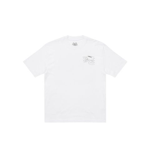 Palace BACK OF THE BUS T-SHIRT WHITE - Colorway