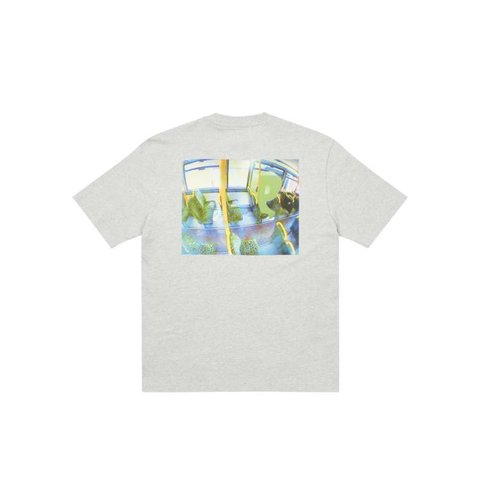 Palace BACK OF THE BUS T-SHIRT GREY MARL